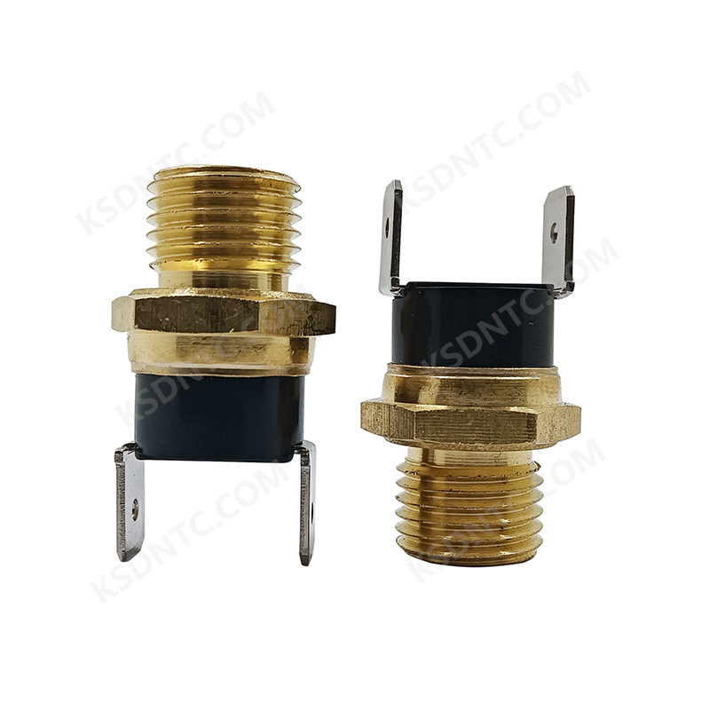KSD301 threaded copper head bent foot fixing ring
